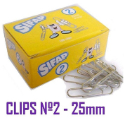 (280091) CLIPS SIFAP N 2 25MM. - CLIPS/CHINCHES/ALFILERES - CLIPS