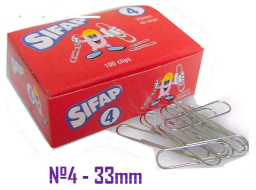 (280092) CLIPS SIFAP N 4 33MM. - CLIPS/CHINCHES/ALFILERES - CLIPS