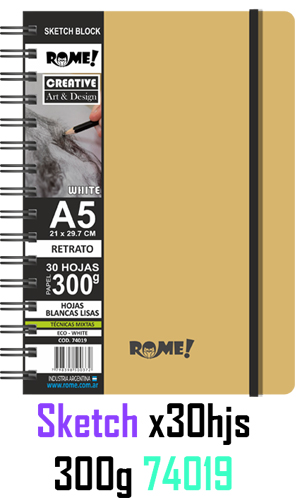 (107048) BLOCK R A5 300G 30H SKETCH 74019 - LINEA ARTISTICA - VARIOS ARTISTICA