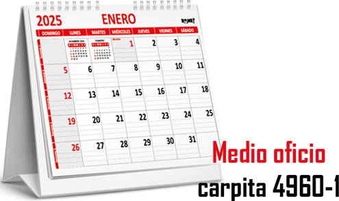 (15876) PLANIF.R 4960/1 1/2 OF RO CARPITA - AGENDAS - REPUESTOS/CALENDARIO