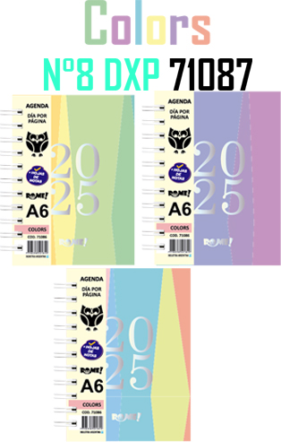 (16064C) AGENDA R N8 COLORS 71087 DXP - AGENDAS - AGENDAS