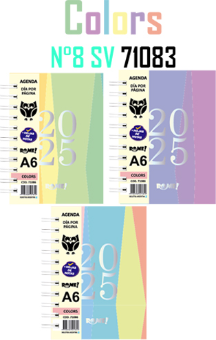 (16065A) AGENDA R N8 COLORS 71083 SV - AGENDAS - AGENDAS