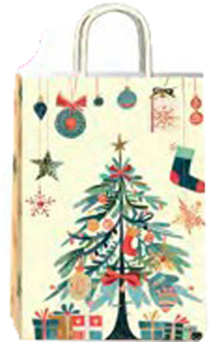 (18123**MT) BOLSA F 14X8X20 MERRY TREE - BOLSAS/PAPELES/MOOS - BOLSAS