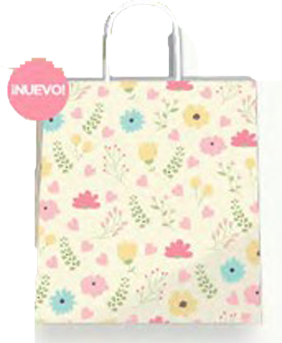 (18125**LF) BOLSA F 22X10X24 LIGHTS FLOWERS - BOLSAS/PAPELES/MOOS - BOLSAS