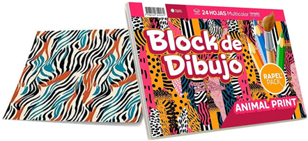 (2032**AP) BLOCK ENTRET.IG ANIMAL PRINT N5 - PAPELERIA - PAP.BLOCK