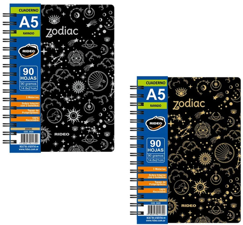 (93156K) CUAD.C/ESP.R 16X21 3435 ZODIAC 90= - CUADERNOS/LIBRETAS/REPUESTOS - CUADERNOS 16X21