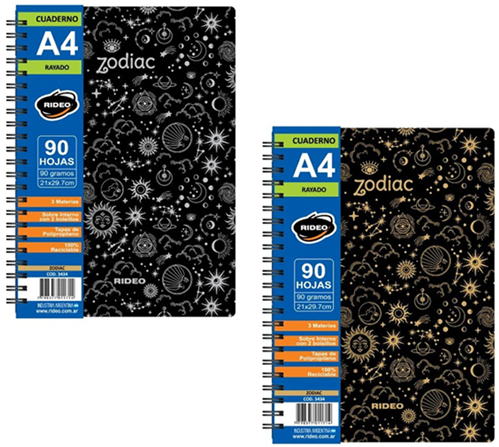 (93163Z) CUAD.T/D R A4 3434 ZODIAC 90H == - CUADERNOS/LIBRETAS/REPUESTOS - CUADERNOS UNIVERSITARIOS